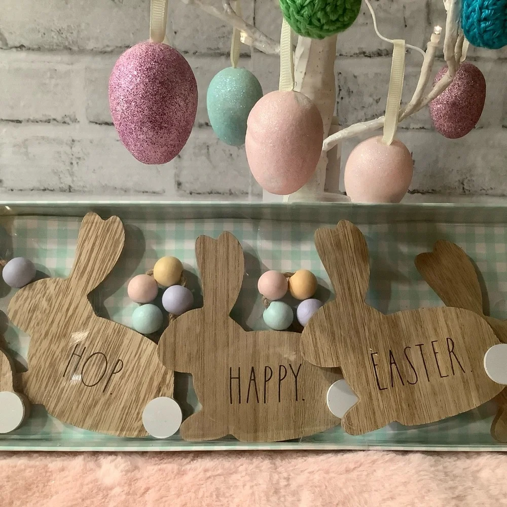Rae Dunn Wood 45” Easter Bunny Garland